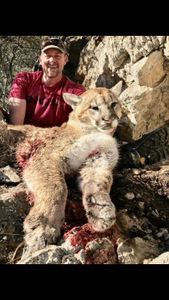 Two hunters in NV with a single fish