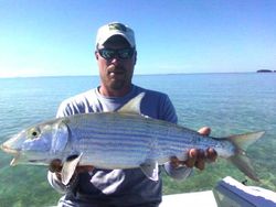 A lone angler fishing in Islamorada, Florida