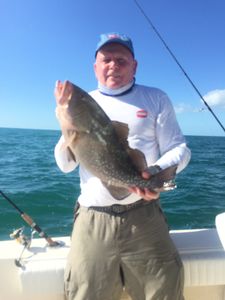 Angler catching a fish in Florida