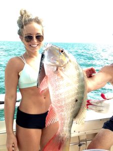 Mutton Snapper, a 23-inch fish, caught in Islamorada