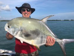 Permit fish caught while fishing in Islamorada