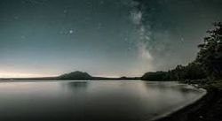 Scenic view of the Florida coastline with fishing gear in the foreground