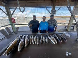 Three people fishing in TX