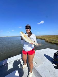 A person fishing in Texas