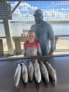 Fishing expedition in TX with 5 fish caught