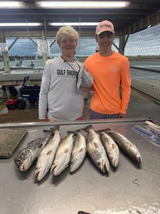 4 spotted weakfish caught while fishing in TX