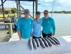3 people fishing in Matagorda, Texas