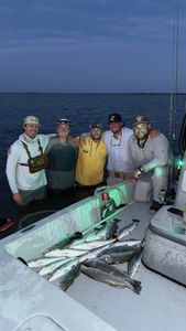 Successful fishing trip in Matagorda TX with fresh caught fish displayed on boat deck