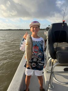 Redfish catch on fishing boat in Matagorda TX waters