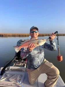 Redfish caught in TX during fishing and hunting