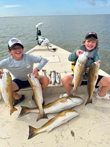 6 redfish caught while fishing in TX