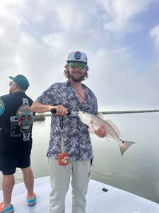 A redfish caught while fishing in Matagorda