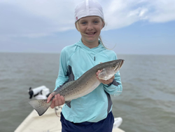 Spotted Weakfish, 17-inch fish, fishing in TX