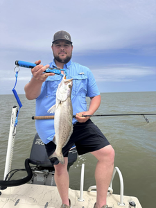 Spotted Weakfish, 21-inch freshwater fish caught fishing near Matagorda