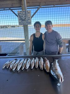 Two anglers fishing in Matagorda, Texas
