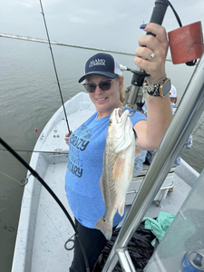 A lone angler fishing in Texas