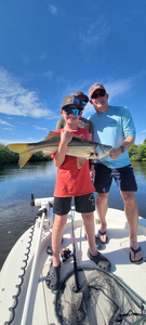Partly cloudy skies set the stage for an exciting day of deep sea action!