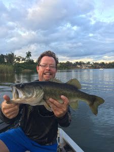 Angler fishing in unknown location