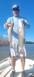 Two redfish caught while fishing in Bonita Springs