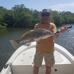 Successful fishing expedition in unknown location