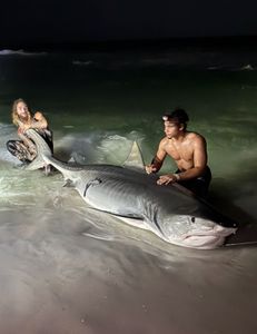 Two people fishing in Destin, Florida