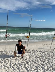 Angler fishing in Florida with fishing pole