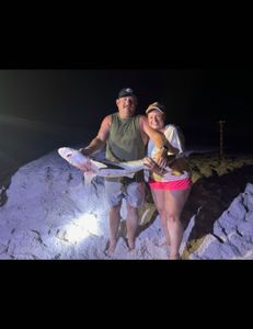 Two people fishing in Destin