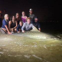 Group of 8 people fishing in FL