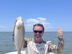 Redfish caught by angler in D'Iberville