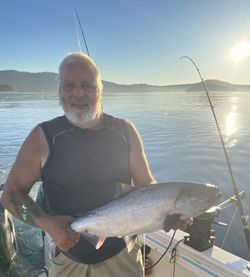 A lone angler fishing in Sooke
