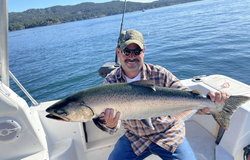 Chinook Salmon caught while fishing in Sooke