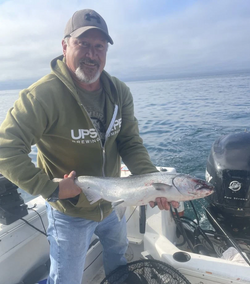 Angler with 15-inch fish in BC