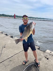 Angler fishing in Michigan