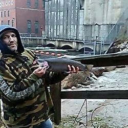 A lone angler's successful fishing trip in Michigan