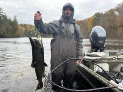 Two anglers fishing in Michigan