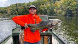 Fishing in Newaygo County with a 28-inch fish