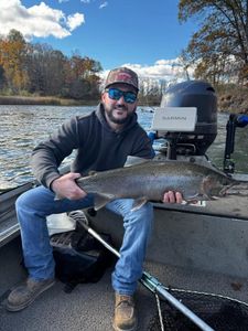 Rainbow trout caught while fishing in MI