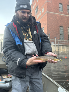 Nice sea trout on the jig today! Cloudy afternoon made for exciting fishing.