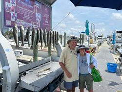 4 spotted weakfish caught during a fishing, cruises, and tours adventure in MS