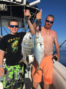 Sheepshead and Florida Pompano, two big fish caught while fishing in Marathon