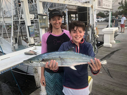 A Spanish mackerel, a 28-inch fish, caught while fishing in Marathon, Florida