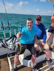 A pair of anglers fishing in Marblehead
