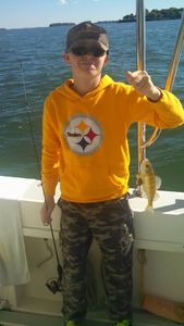 One fisherman fishing in OH