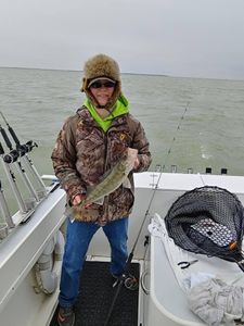 Lone angler fishing in OH