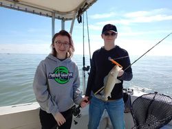 Two people fishing in Marblehead