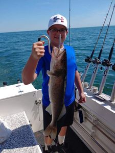 Fishing in Ohio with a big 25-inch fish