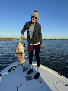 A lone angler fishing in Lafitte, Louisiana