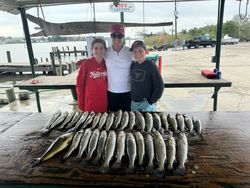 7 spotted weakfish caught by 4 people in Lafitte