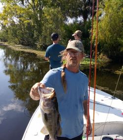 Man and woman fishing in Florida