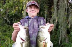Two small fish caught while fishing in FL